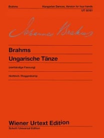 Brahms: Hungarian Dances for Piano (4 Hands) published by Wiener Urtext